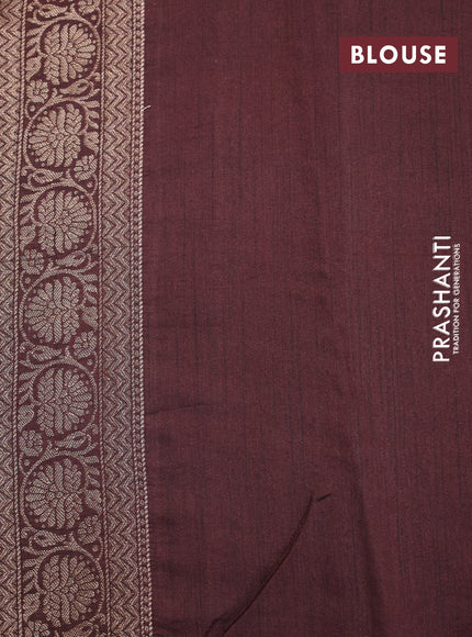 Chiniya silk saree teal green and maroon with allover zari weaves & bandhani prints and zari woven border