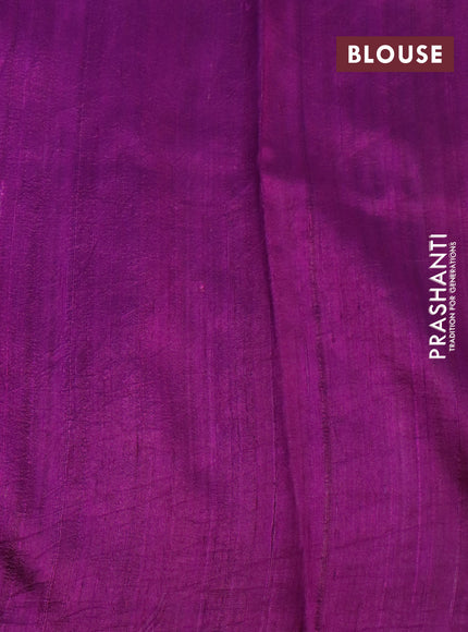 Banarasi raw silk saree purple with thread & zari woven buttas and woven border