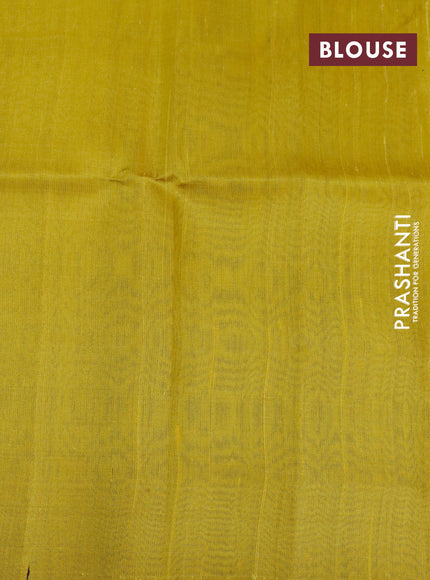 Pure raw silk saree deep wine shade and mustard shade with allover silver zari weaves in borderless style