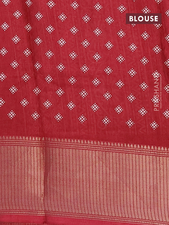 Semi dola saree maroon with allover prints and zari woven border