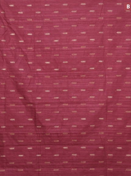 Banarasi semi matka silk saree onion pink with zari woven buttas and zari woven border