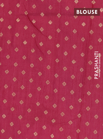 Banarasi semi matka silk saree wine shade with zari woven buttas and zari woven border