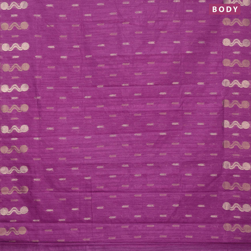 Banarasi semi matka silk saree lavender shade with zari woven buttas and zari woven border