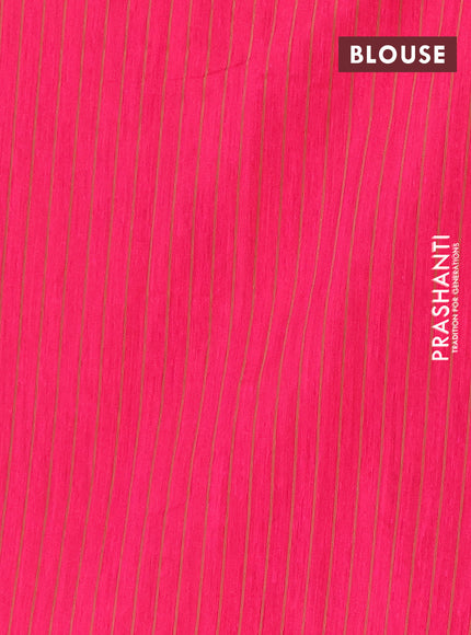 Banarasi semi matka silk saree pink with thread woven buttas and thread woven border