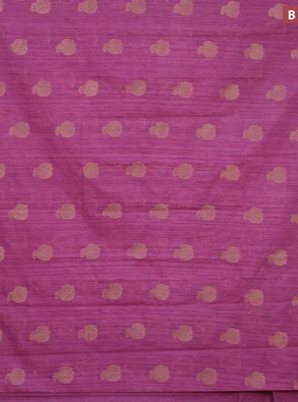 Banarasi semi matka silk saree mauve pink with zari woven buttas and zari woven border