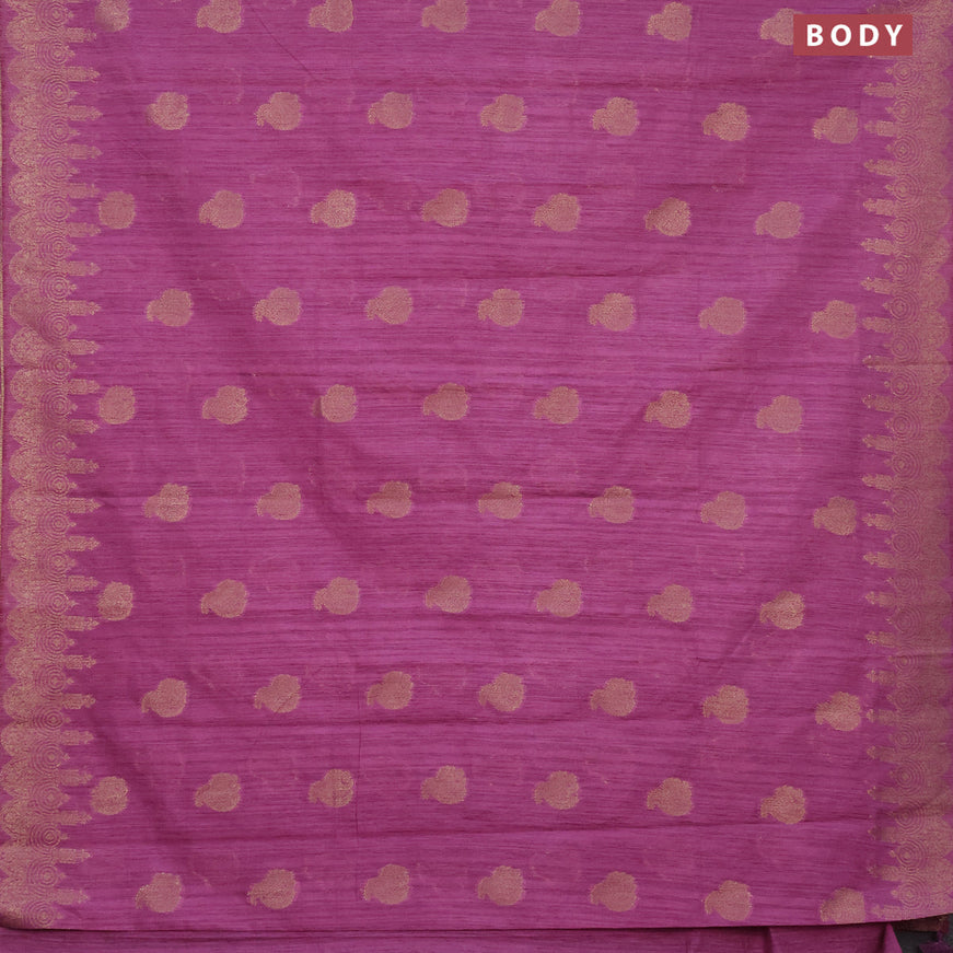 Banarasi semi matka silk saree mauve pink with zari woven buttas and zari woven border