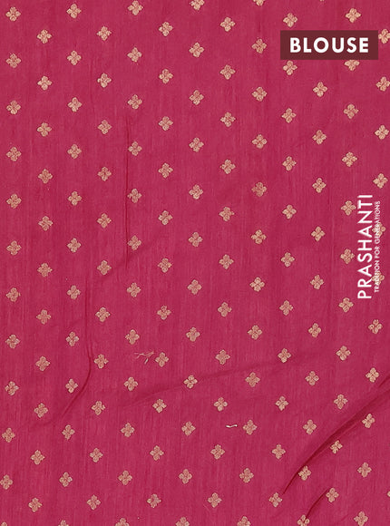 Banarasi semi matka silk saree wine shade with zari woven buttas and zari woven border