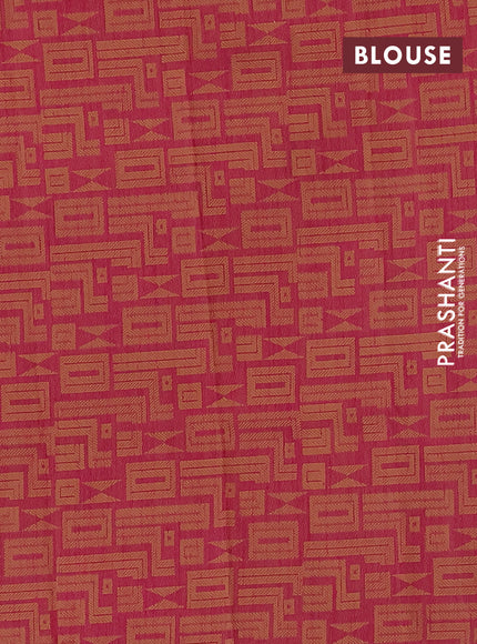 Banarasi semi matka silk saree wine shade with allover thread weaves and woven border