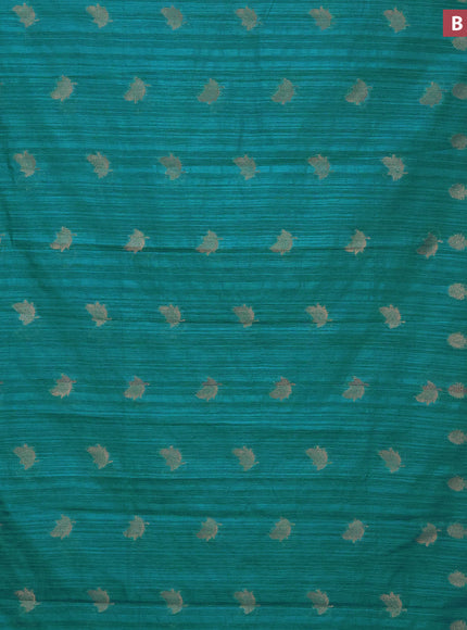 Banarasi semi matka silk saree pastel blue with zari woven buttas and zari woven border