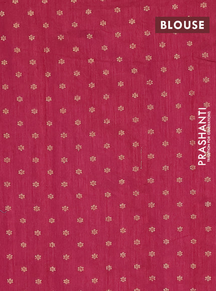 Banarasi semi matka silk saree wine shade with zari woven buttas and zari woven border