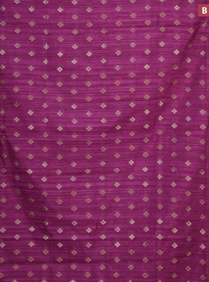 Banarasi semi matka silk saree purple with allover zari woven geometric buttas and zari woven border