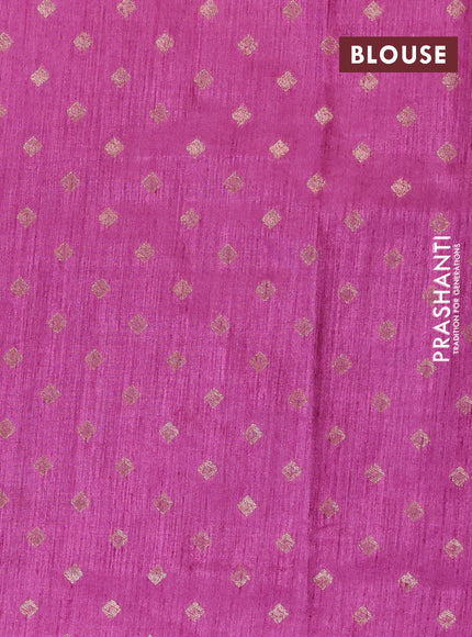 Banarasi semi matka silk saree purple with allover zari woven geometric buttas and zari woven border