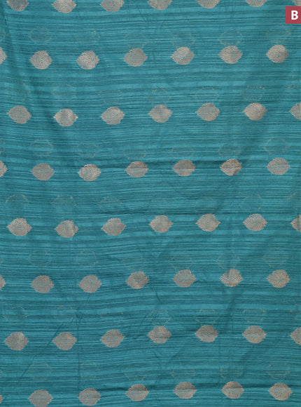 Banarasi semi matka silk saree pastel blue with zari woven buttas and zari woven border