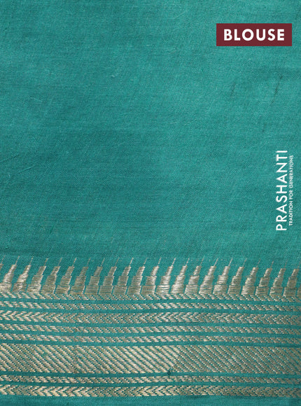 Munga tussar silk saree purple shade and grey with floral butta prints and zari woven border