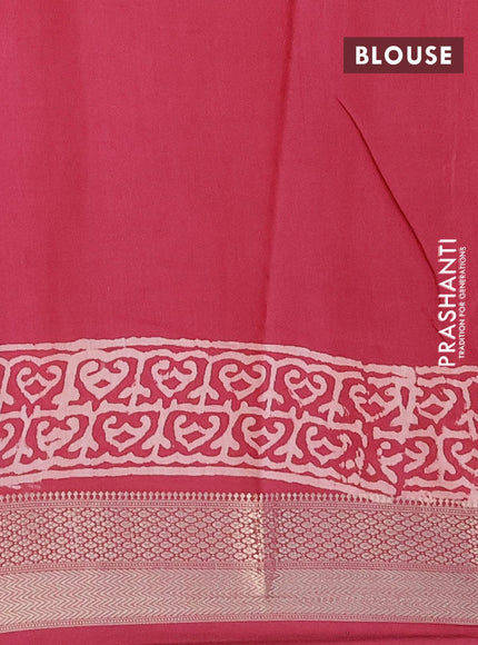 Semi gadwal saree maroon with butta prints and zari woven border