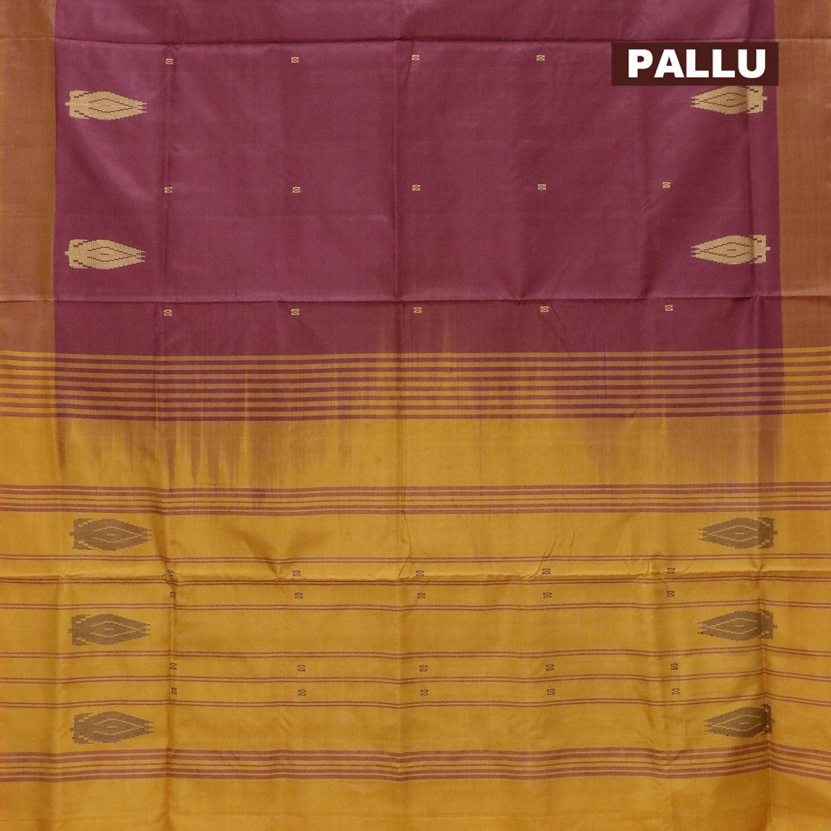 Yellow Odisha Khandua Silk Saree - Crafts Collection