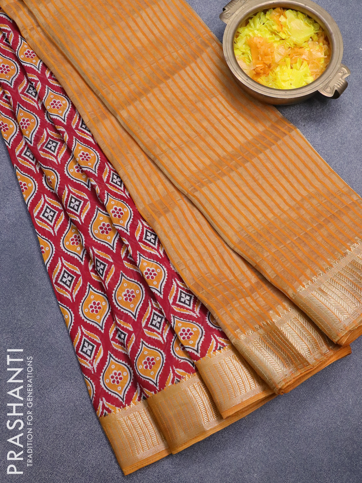1000 Putta 80 Count Double Shaded Kanchi Cotton Sarees