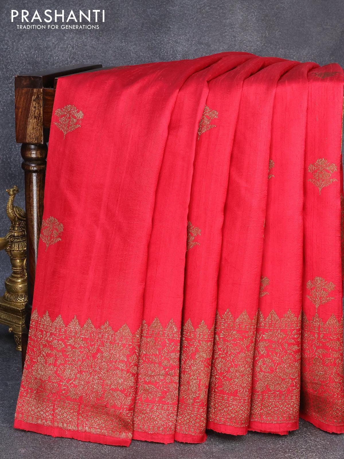 Shop Blue Banarasi Pure Silk Saree Festive Wear Online at Best Price |  Cbazaar