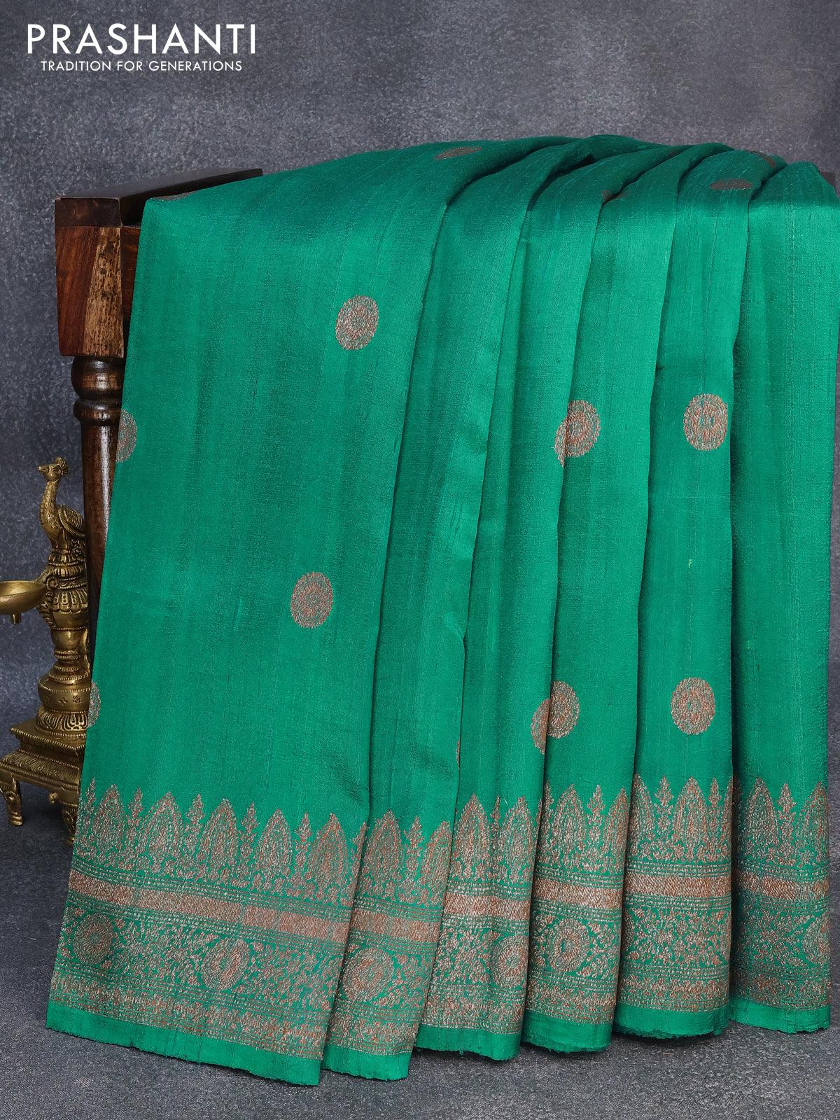 Beige Hand Painted Plain Pure Silk Mark Certified Tussar Silk Sarees G –  Dailybuyys