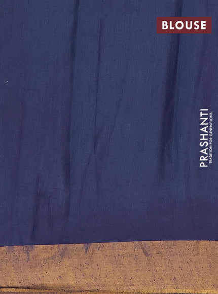 Bhagalpuri saree blue with allover bandhani prints and zari woven border - {{ collection.title }} by Prashanti Sarees