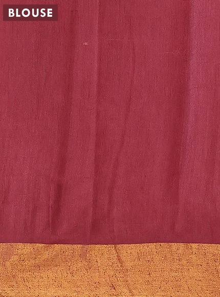 Bhagalpuri saree maroon with allover bandhani prints and zari woven border - {{ collection.title }} by Prashanti Sarees