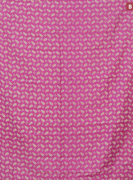 Bhagalpuri saree pink shade with allover prints and zari woven border - {{ collection.title }} by Prashanti Sarees