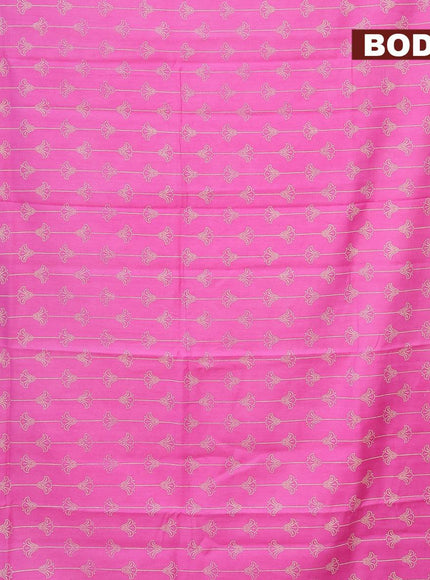 Bhagalpuri saree pink with allover prints and zari woven border - {{ collection.title }} by Prashanti Sarees