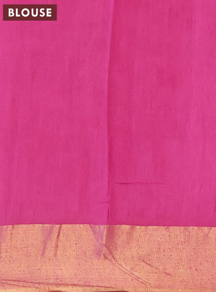 Bhagalpuri saree purple with allover geometric prints and zari woven border - {{ collection.title }} by Prashanti Sarees