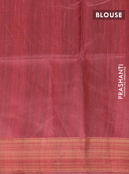 Chappa saree mustard yellow and maroon shade with allover kalamkari prints and zari woven border - {{ collection.title }} by Prashanti Sarees