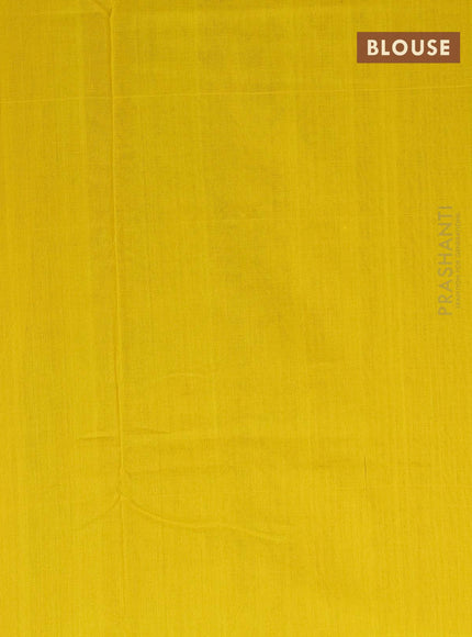 Ikat cotton saree pink and yellow with allover ikat weaves and simple border - {{ collection.title }} by Prashanti Sarees