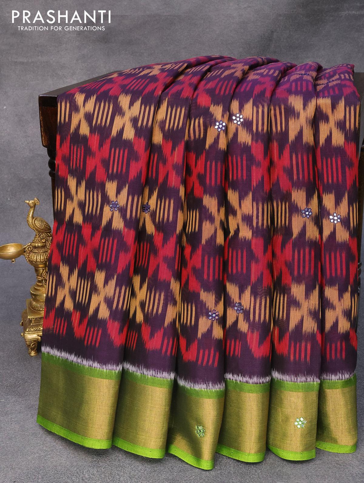 Ikat silk sales cotton sarees