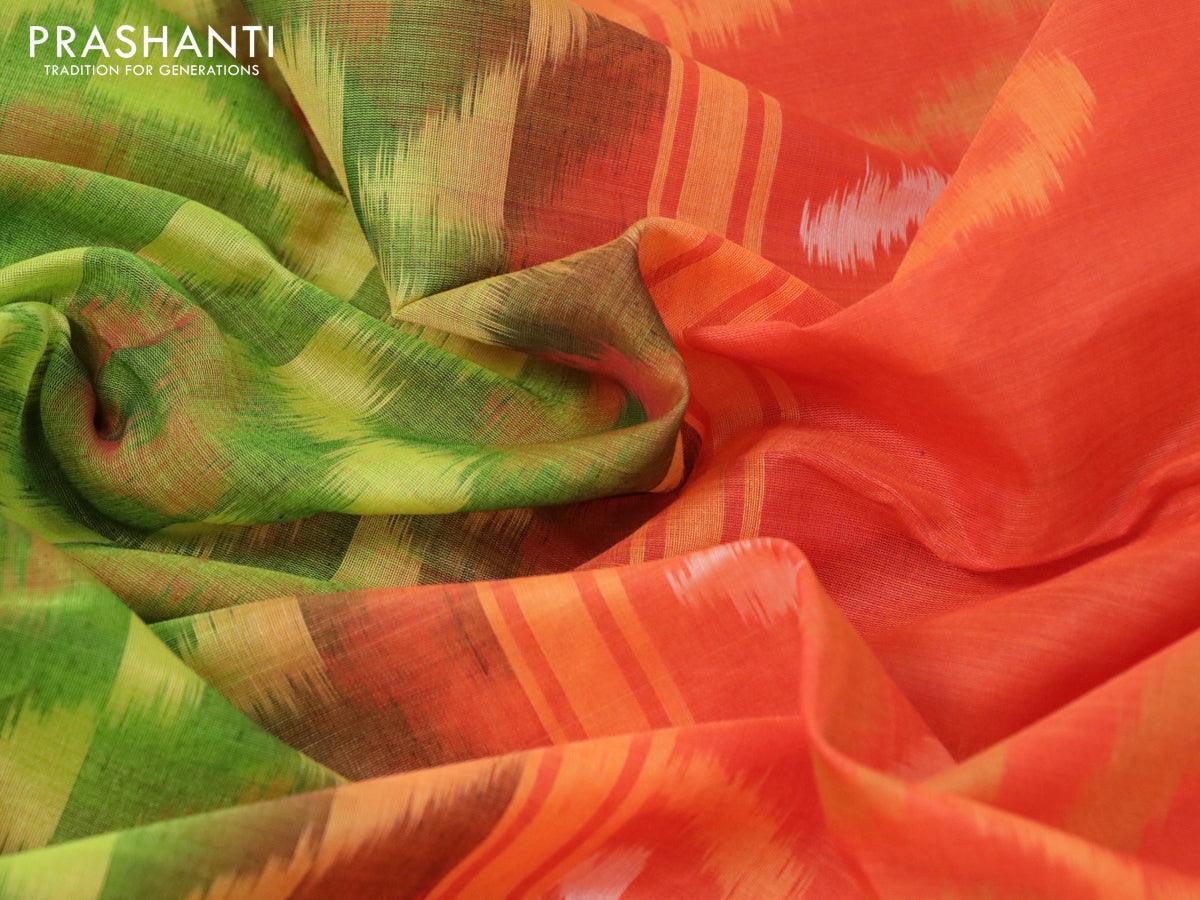 Hayagrivas Handloom Pure Ikkat Silk Cotton Saree BBC881I2-6 - Kanjivaram Silk  Sarees in Chennai