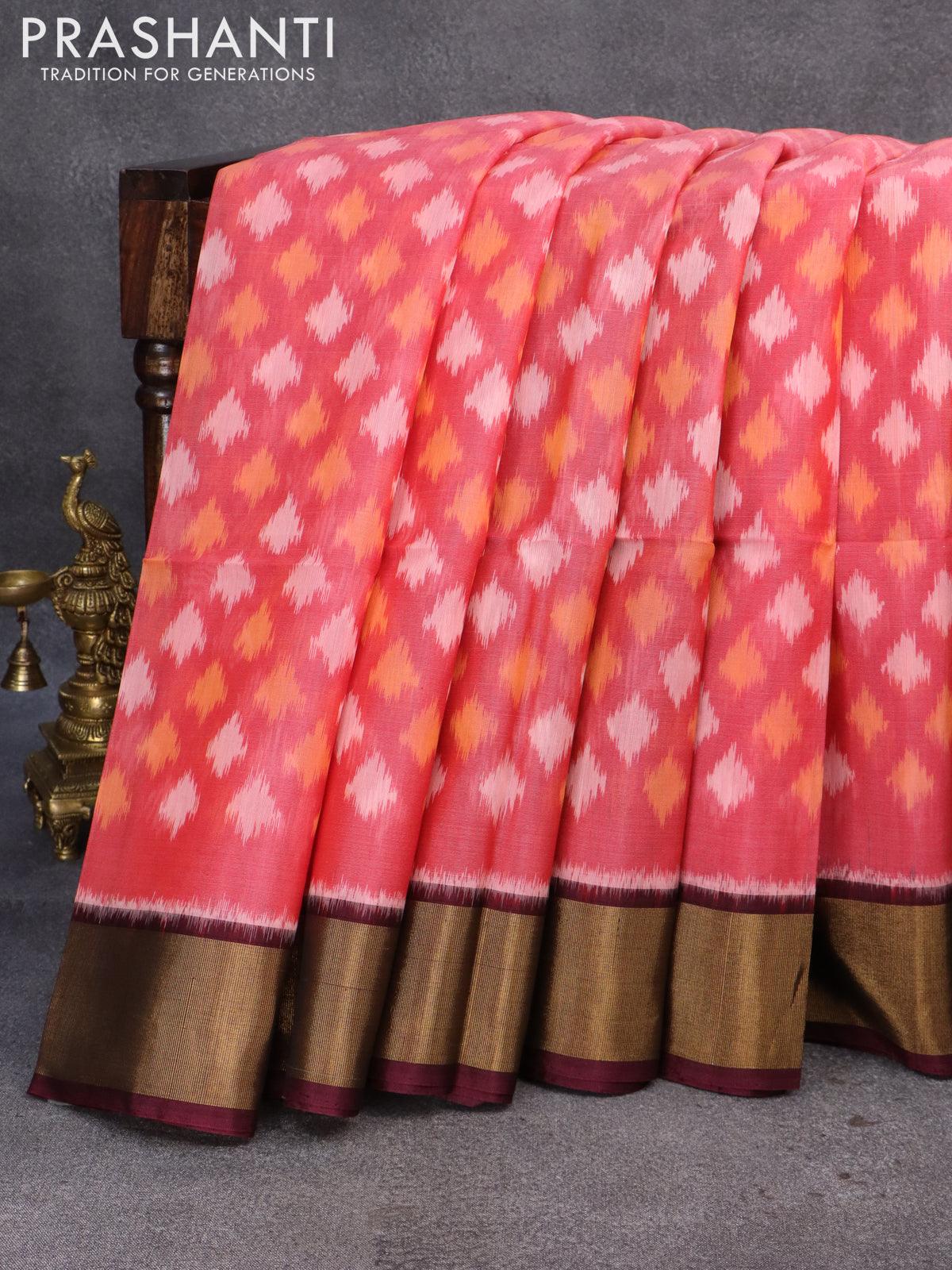 Ma - Pure kanjivaram silk saree grey and black with zari woven buttas – Prashanti  Sarees