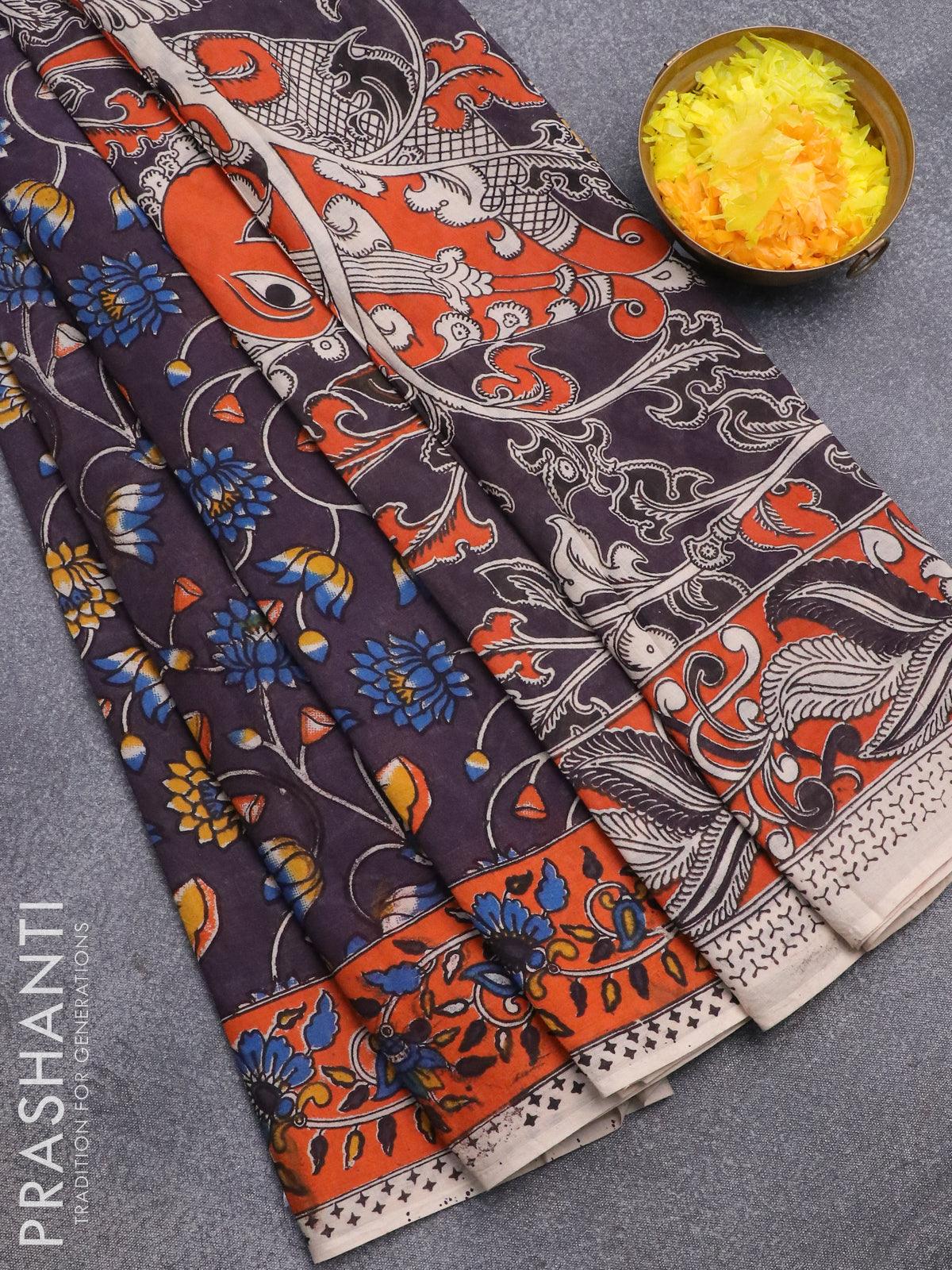 Chanderi Kalamkari Sarees by Prashanti | 09 September 2021 | Order online  now @ https://bit.ly/3zY7Dgi Chanderi sarees are lightweight, not just on  your purse but on your pocket too. The refined weaves