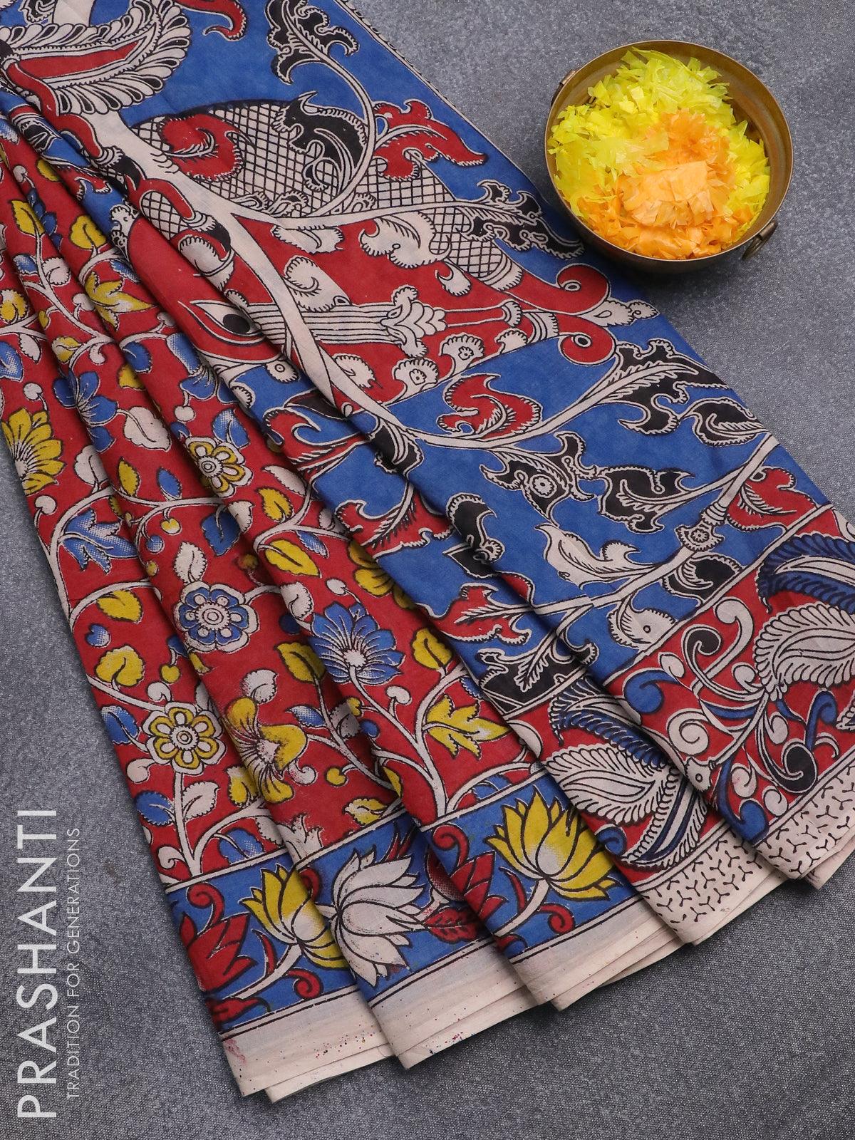 Kalamkari Cotton Sarees | Prashanti | 13 Dec 2023 - YouTube