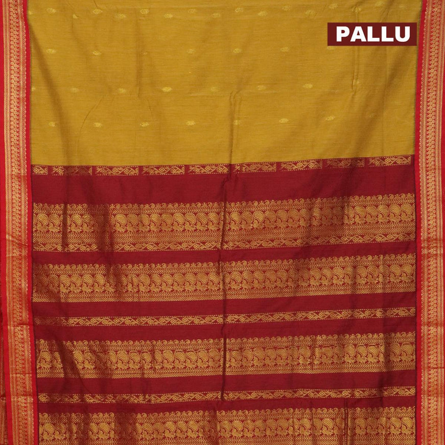 Kalyani Cotton Silk Party Wear Saree in Yellow