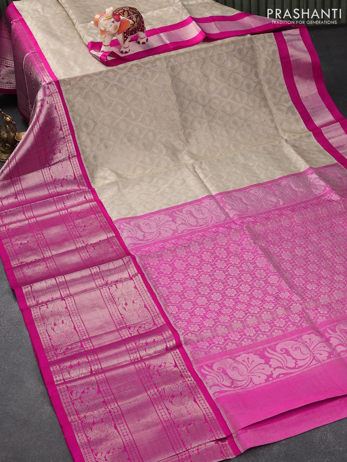 Buy Chanderi Kuppadam Tissue Silk / Cotton Saree-FRSGICHSAO61387 Online at  Best Prices in India - JioMart.