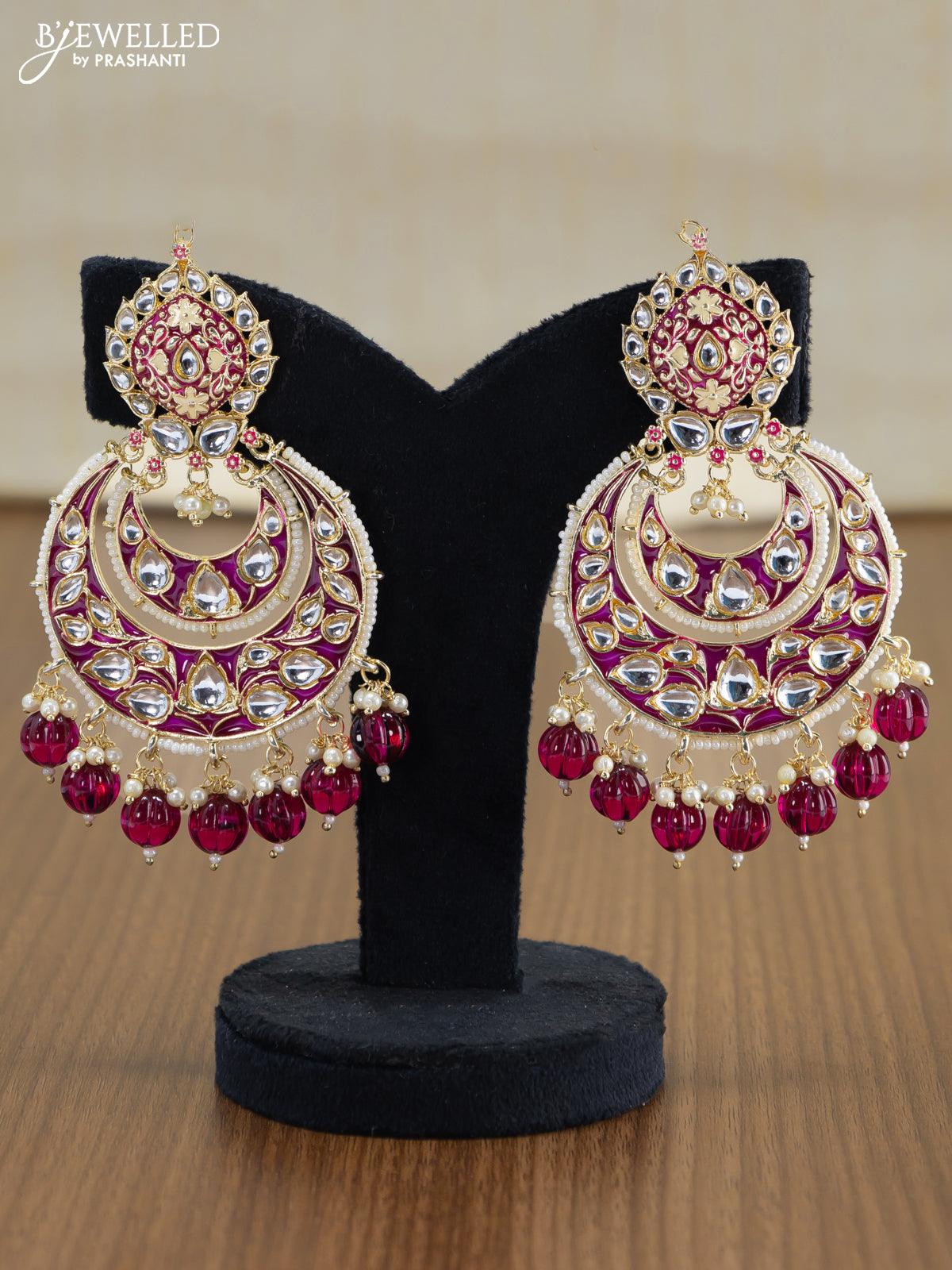 Chand Bali Golden Kundan Jumkha Earrings – Karagiri Global