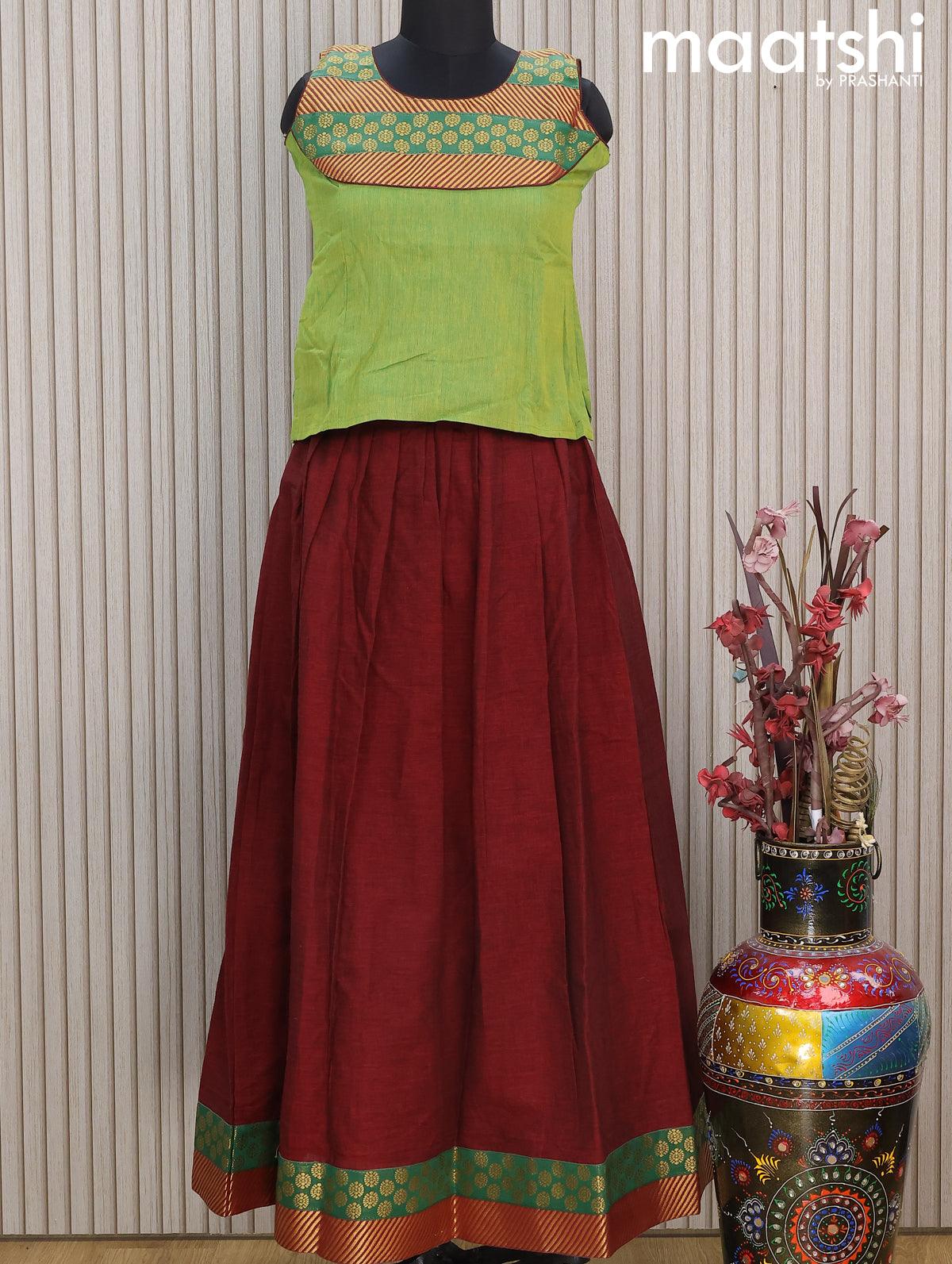 Saree Description Fabric - Handloom plain Mangalagiri cotton Length - 6.25  meters & Heigh… | Lehenga saree design, Saree wearing styles, Cotton saree  blouse designs