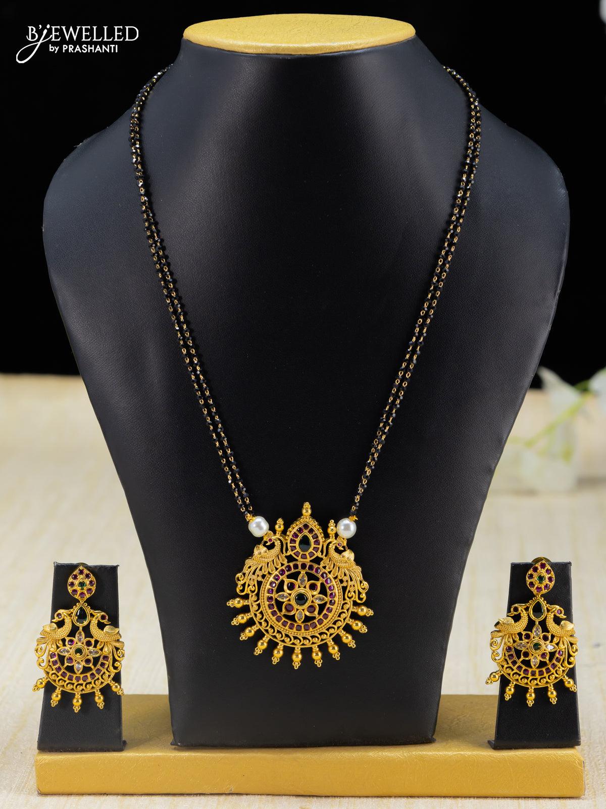 Double sale pendant mangalsutra