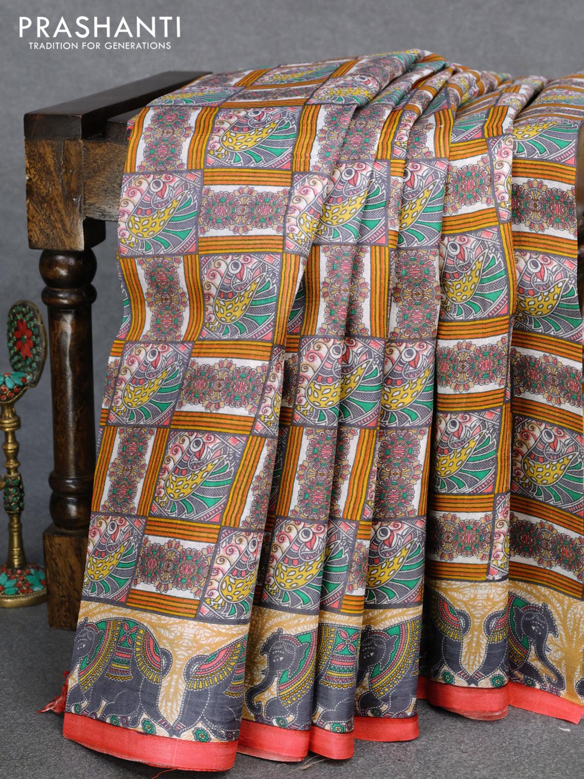 Party Wear Printed Ladies Murshidabad Designer Pure Silk Saree, 6.3 m (with  blouse piece) at Rs 3000 in North 24 Parganas