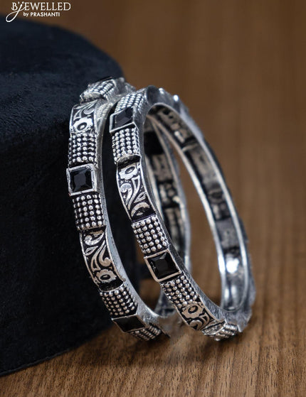 Oxidised bangles with black stone - {{ collection.title }} by Prashanti Sarees