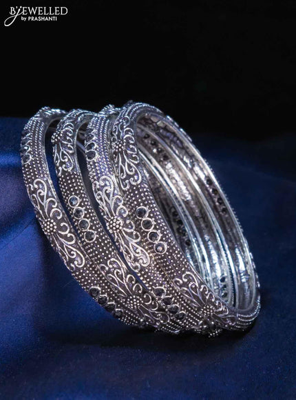 Oxidised bangles with black stone - {{ collection.title }} by Prashanti Sarees