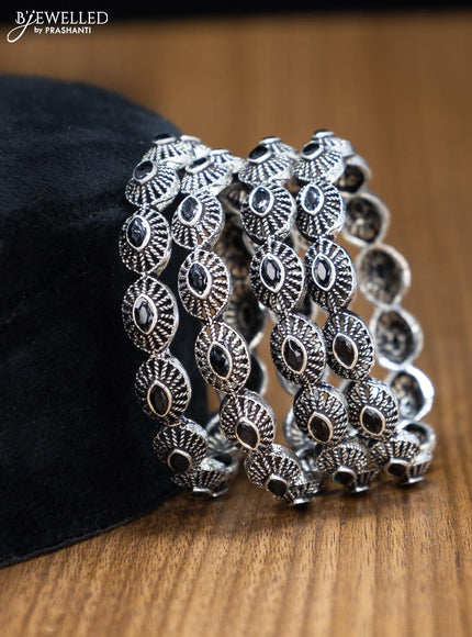 Oxidised bangles with black stone - {{ collection.title }} by Prashanti Sarees