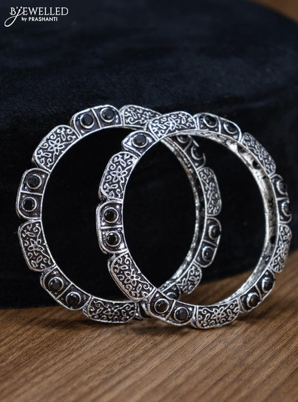 Oxidised bangles with black stone - {{ collection.title }} by Prashanti Sarees