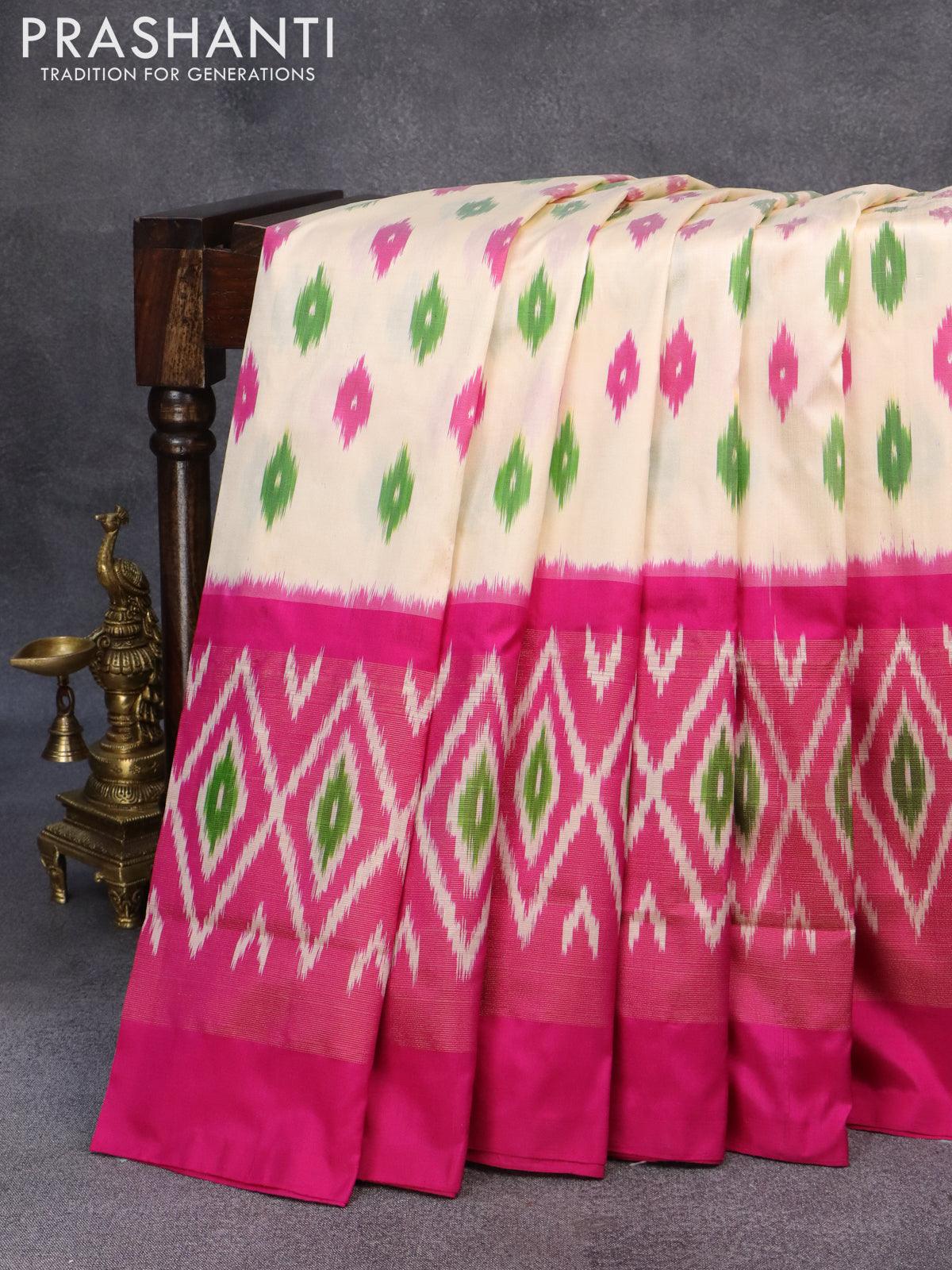 Red Pochampally Silk Saree, Pattern : Printed, Occasion : Party Wear at Rs  855 / in Surat