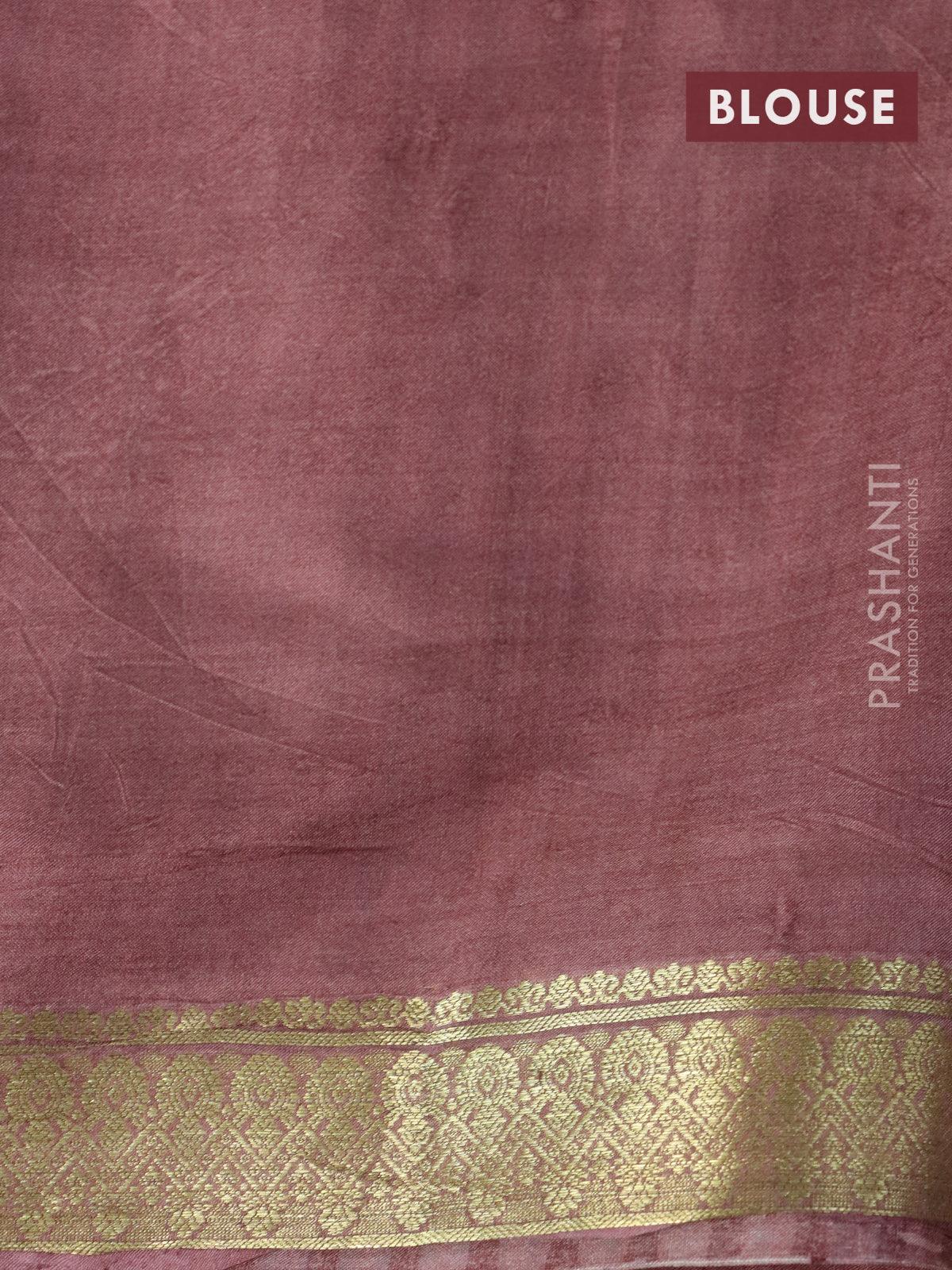 Chettinad cotton saree pink and green with plain body and zari woven b – Prashanti  Sarees