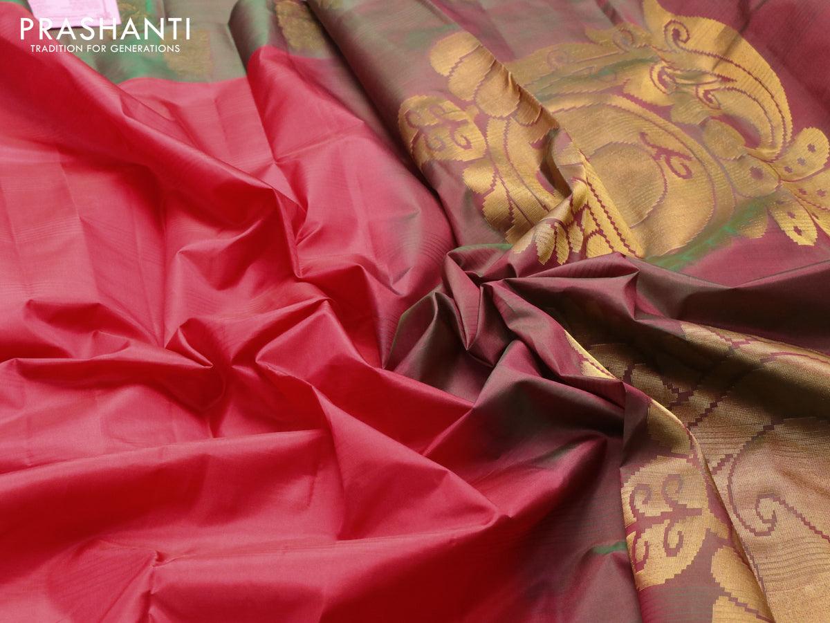 Buy 1ST STITCH FAB Woven, Embellished, Floral Print, Solid/Plain Kanjivaram  Pure Silk, Art Silk Multicolor Sarees Online @ Best Price In India |  Flipkart.com