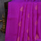 Pure kanjivaram silk saree purple and teal blue pink with zari woven buttas in borderless style - {{ collection.title }} by Prashanti Sarees