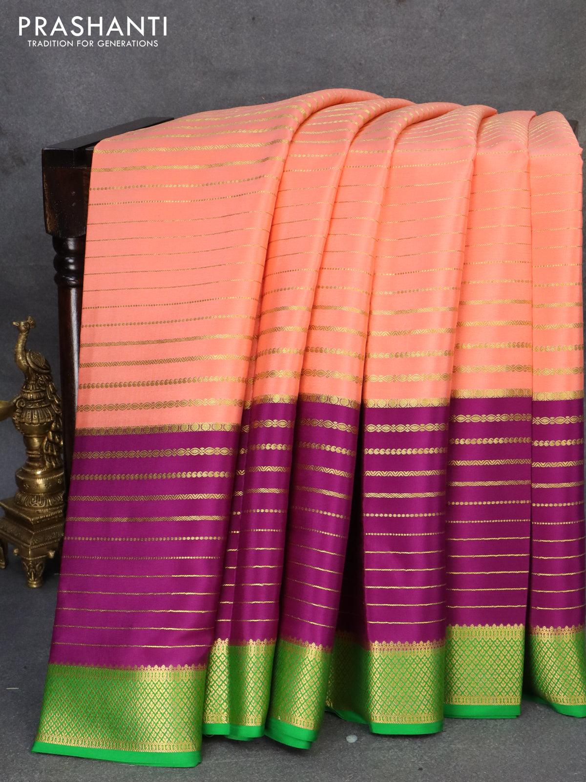 Yellow Kanchipuram Silk Saree